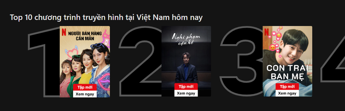 Người Bán Hàng Cần Mẫn hiện đang đứng top 1 Netflix Việt