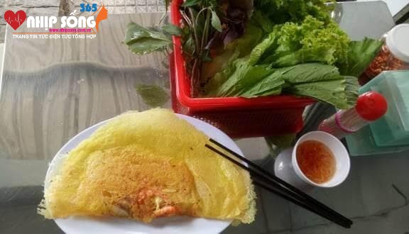 Hình ảnh bánh xèo hấp dẫn.