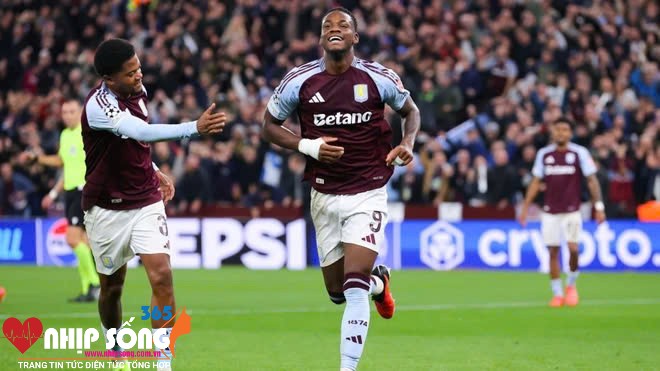 Aston Villa gây bất ngờ khi leo lên ngôi đầu Champions League. (Nguồn: Getty Images)