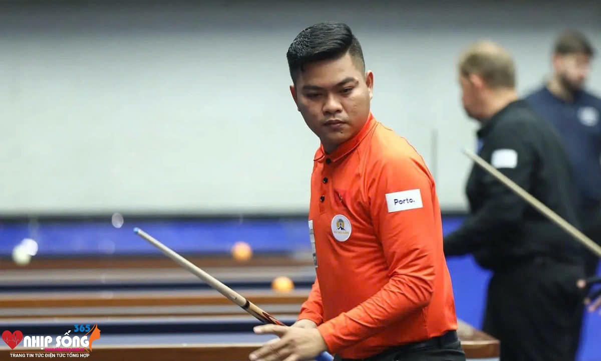 Nguyễn Trần Thanh Tự liên tiếp tạo ra bất ngờ tại World Cup billiards Vegel - Ảnh: ĐỨC PHONG