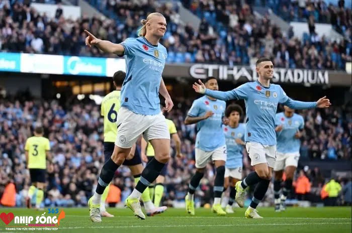 Erling Haaland có bàn thắng thứ 11 ở mùa giải này cho Man City ở Premier League.