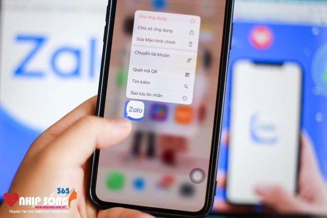 Logo ứng dụng Zalo trên smartphoneẢNH: THIÊN TRƯỜNG