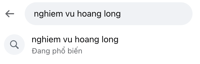 Tên thật của MCK là Nghiêm Vũ Hoàng Long cũng trở thành từ khoá nóng trong tối nay. Ảnh: Chụp màn hình