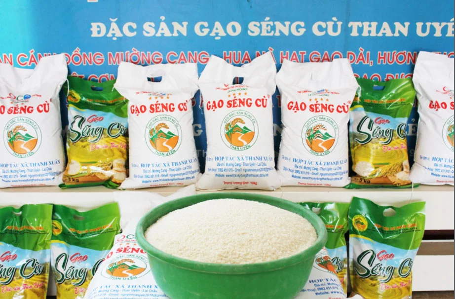 Một số sản phẩm gạo Séng cù.