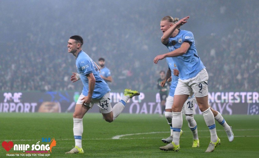 Foden mở tỷ số cho Man City (Ảnh: Getty).