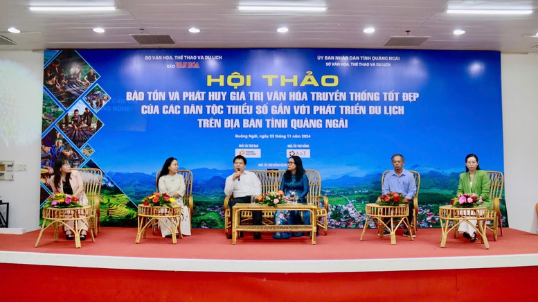 Hội thảo "Bảo tồn, phát huy giá trị văn hóa truyền thống tốt đẹp của các dân tộc thiểu số gắn với phát triển du lịch trên địa bàn tỉnh Quảng Ngãi".