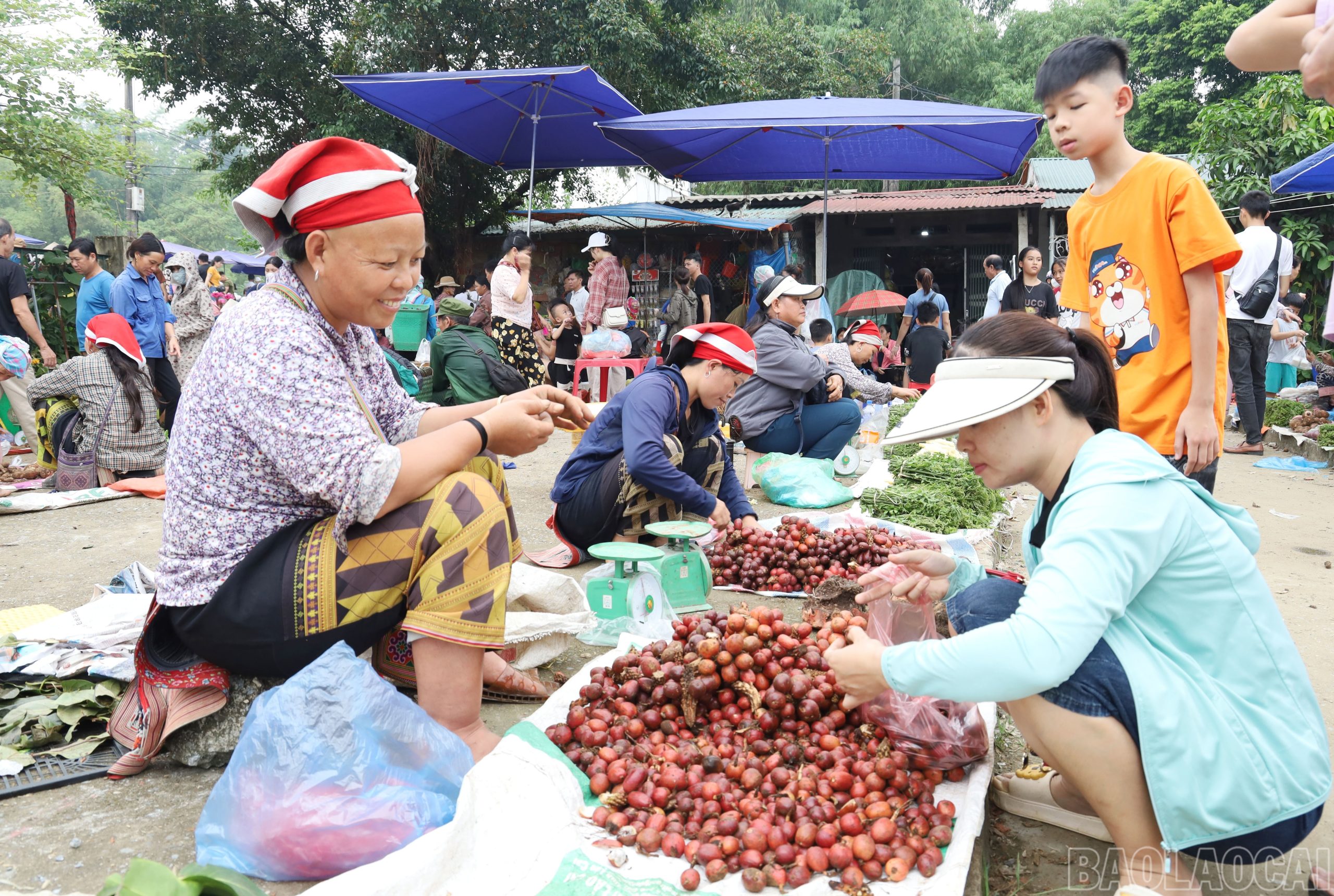 Những hoạt động kinh doanh và dịch vụ ngày càng phát triển, góp phần nâng cao đời sống người dân( Ảnh Báo Lào Cai ) 