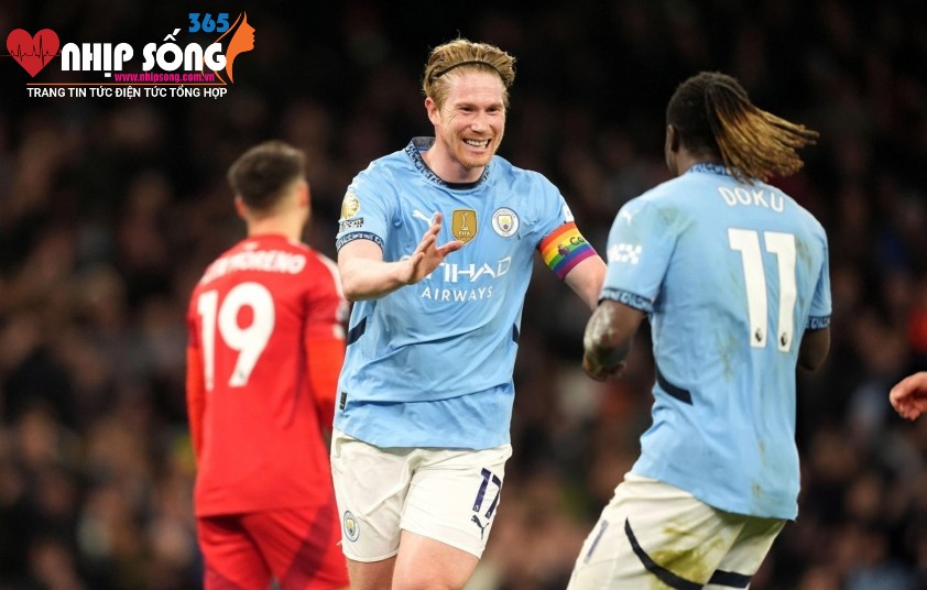 Man City dễ dàng giành chiến thắng trước Nottingham Forest. Ảnh: Getty