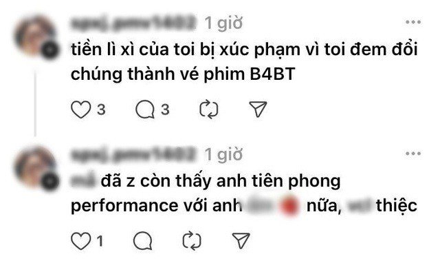 Một vũ công cũng gặp rắc rối vì bình luận chê phim.