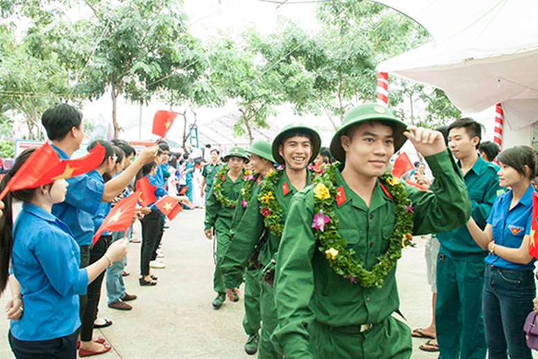 Từ ngày 13 đến hết ngày 15/2/2025 (tức từ ngày 16 đến hết ngày 18 tháng Giêng năm Ất Tỵ), thanh niên trên địa bàn cả nước sẽ lên đường thực hiện nghĩa vụ quân sự năm 2025 - Ảnh minh họa