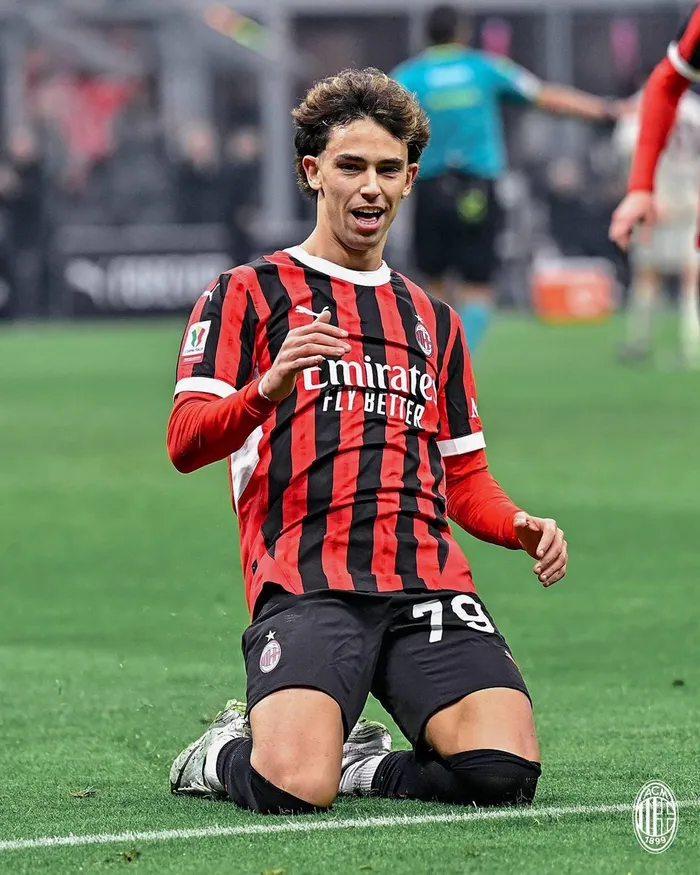 Joao Felix ghi bàn ngay trận ra mắt AC Milan. Ảnh: AC Milan