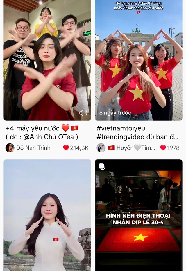 Trend yêu nước bùng nổ trên mạng xã hội: Giới trẻ khoe chất Việt bằng vũ điệu và màu cờ sắc áo 3 Trào lưu ý nghĩa này đang được rất nhiều bạn trẻ hưởng ứngẢNH: CHỤP MÀN HÌNH