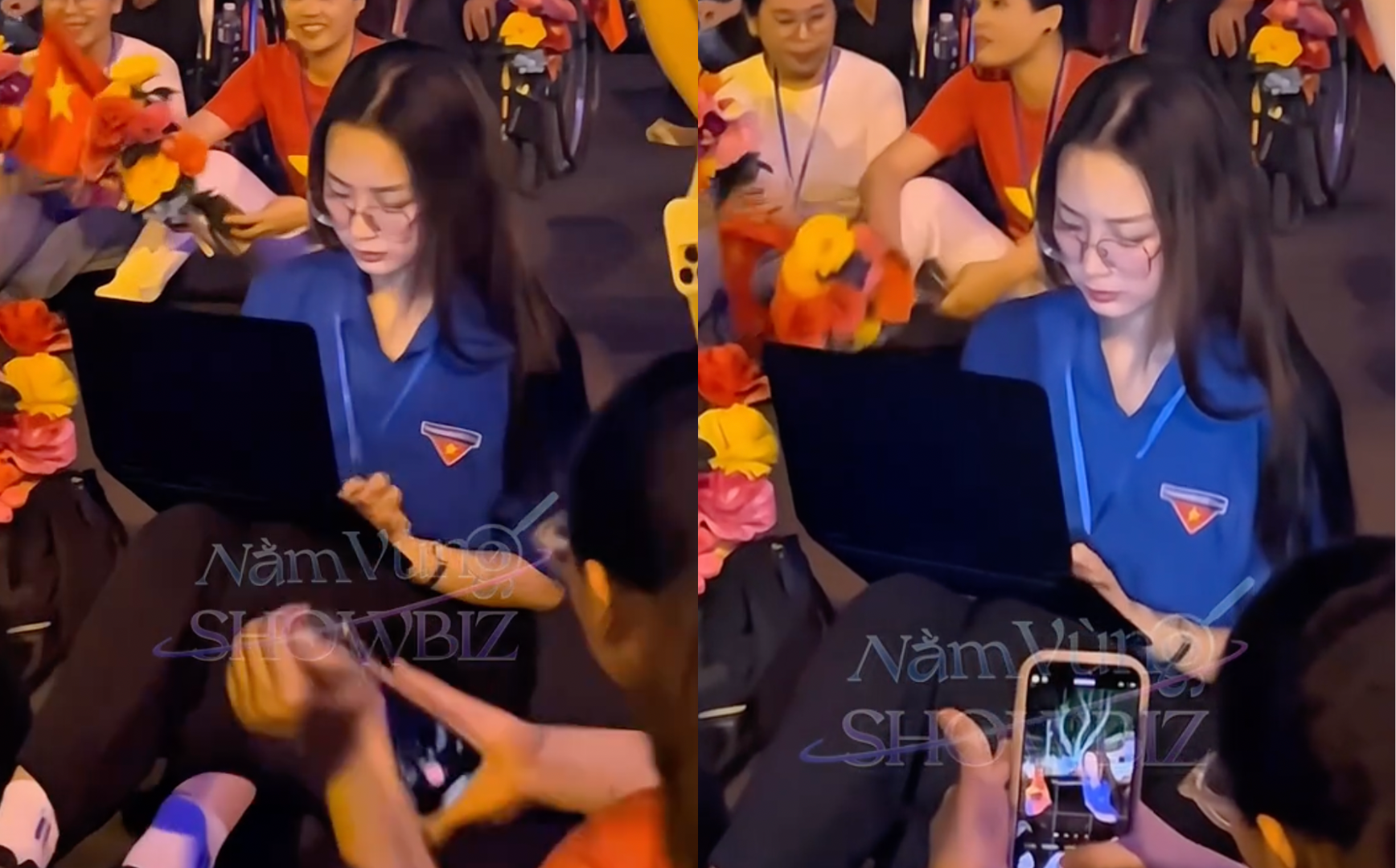 Hoa hậu Bảo Ngọc tranh thủ làm việc giữa buổi tập diễu binh, cộng đồng mạng chia sẻ nhiều luồng ý kiến 5 Hoa hậu Bảo Ngọc tranh thủ 'chạy deadline' trước thềm tham gia buổi tập diễu binh.