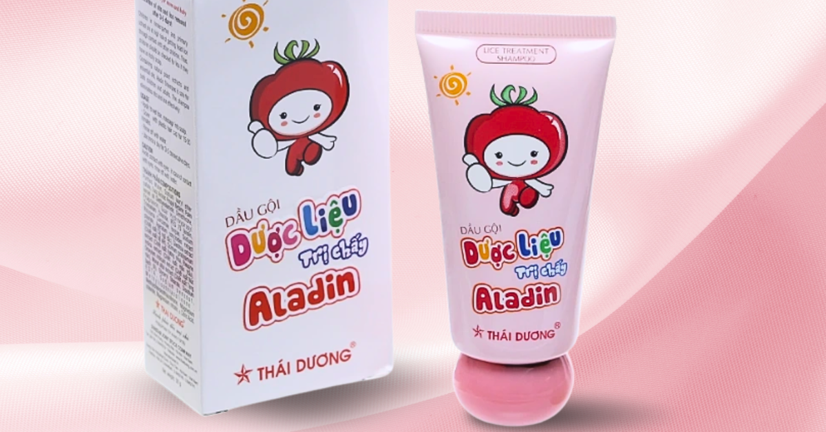 Sản phẩm Dầu gội dược liệu sạch chấy Aladin.