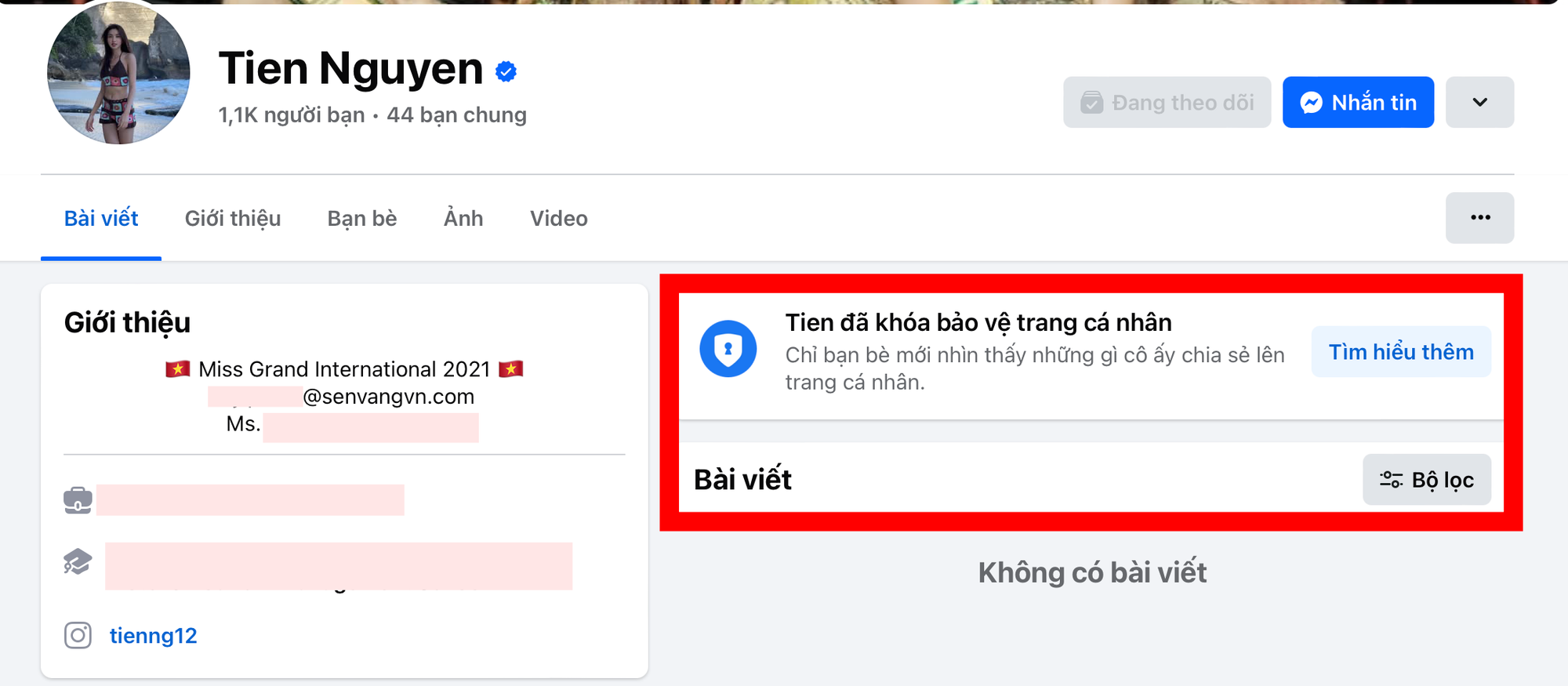 Hoa hậu Thùy Tiên: "Ở ẩn" hơn một tháng, thông tin mới nhất khiến cộng đồng mạng xôn xao 8 Thuỳ Tiên đã khoá hết các trang cá nhân, ở ẩn trong hơn 1 tháng qua