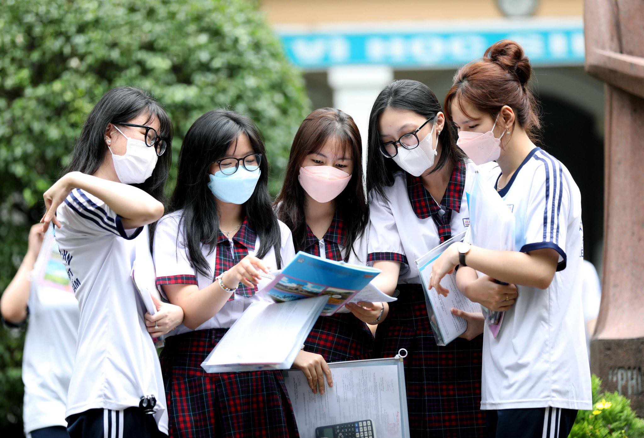 Thí sinh thi tốt nghiệp THPT năm 2024 tại TP HCM.- Ảnh Minh Họa .