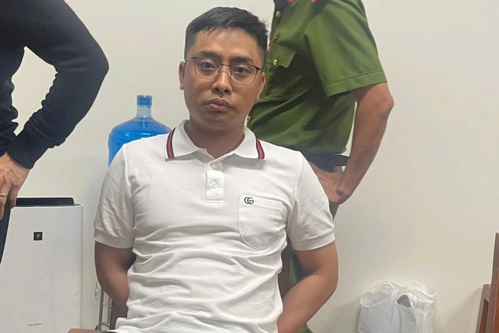 Bùi Đình Khánh, đối tượng cuối cùng trong nhóm bị bắt giữ khi đang lẩn trốn tại Thanh Hóa vào tối 19/4 (Ảnh: Công an Thanh Hóa).