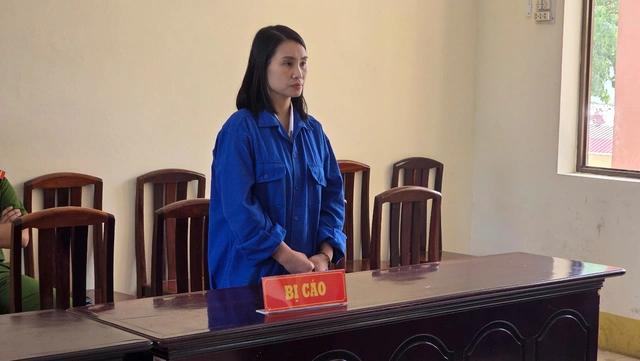 Bị cáo Triệu Thị Huyền Trang