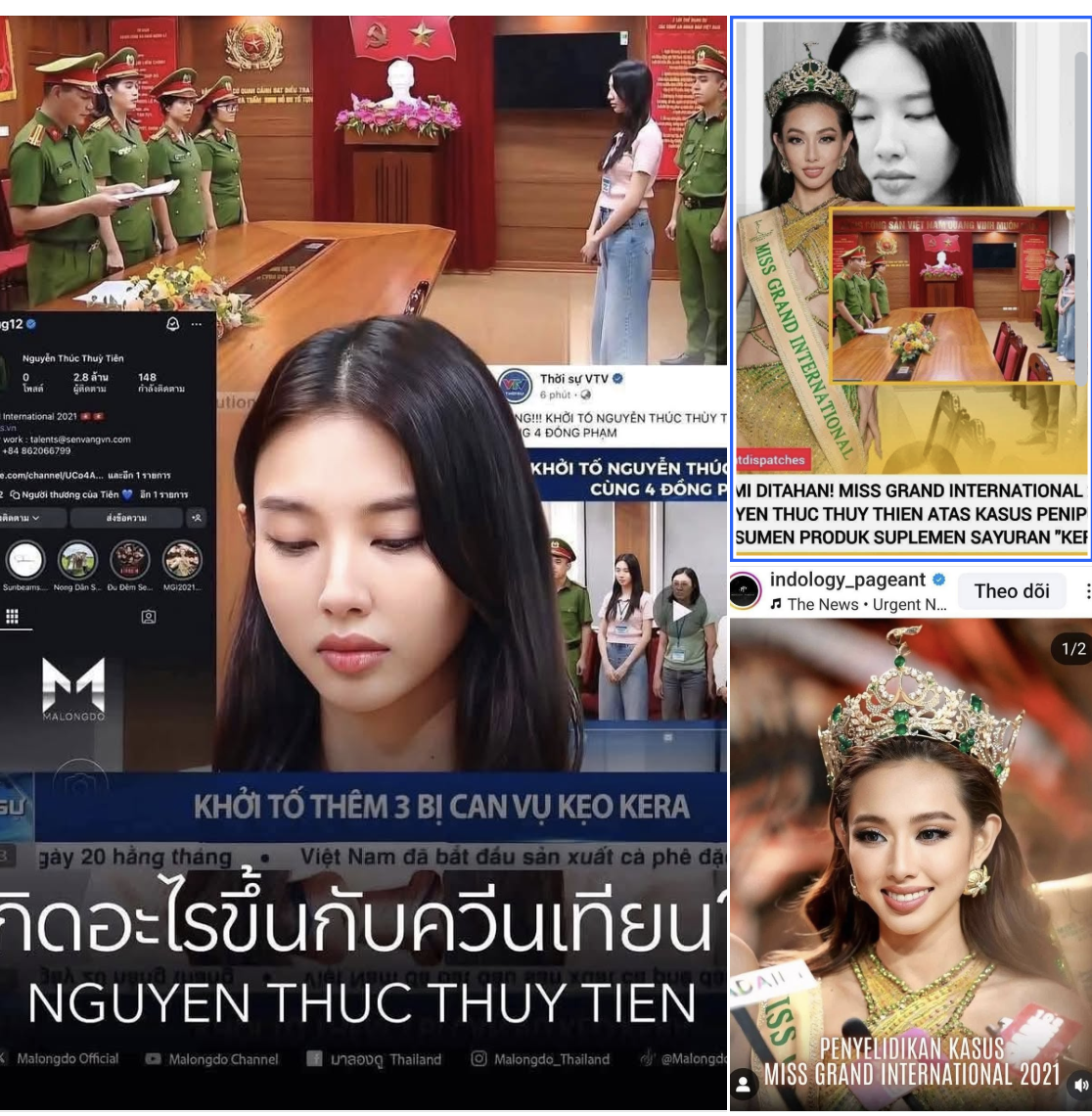 Cac chuyen trang sac dep quoc te dua tin ve Hoa hau Thuy Tien bi khoi to