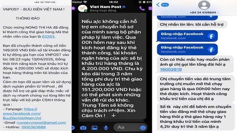Cảnh báo thủ đoạn lừa đảo mạo danh Bưu điện Việt Nam 1 Các tin nhắn giả mạo Bưu điện Việt Nam được các đối tượng lừa đảo dùng để dẫn dụ khách hàng chuyển tiền