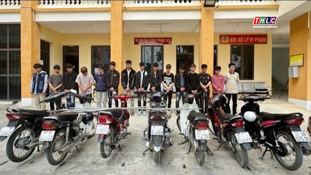 Khởi tố 18 đối tượng gây rối trật tự công cộng trên Quốc lộ 279 (ảnh THLC)