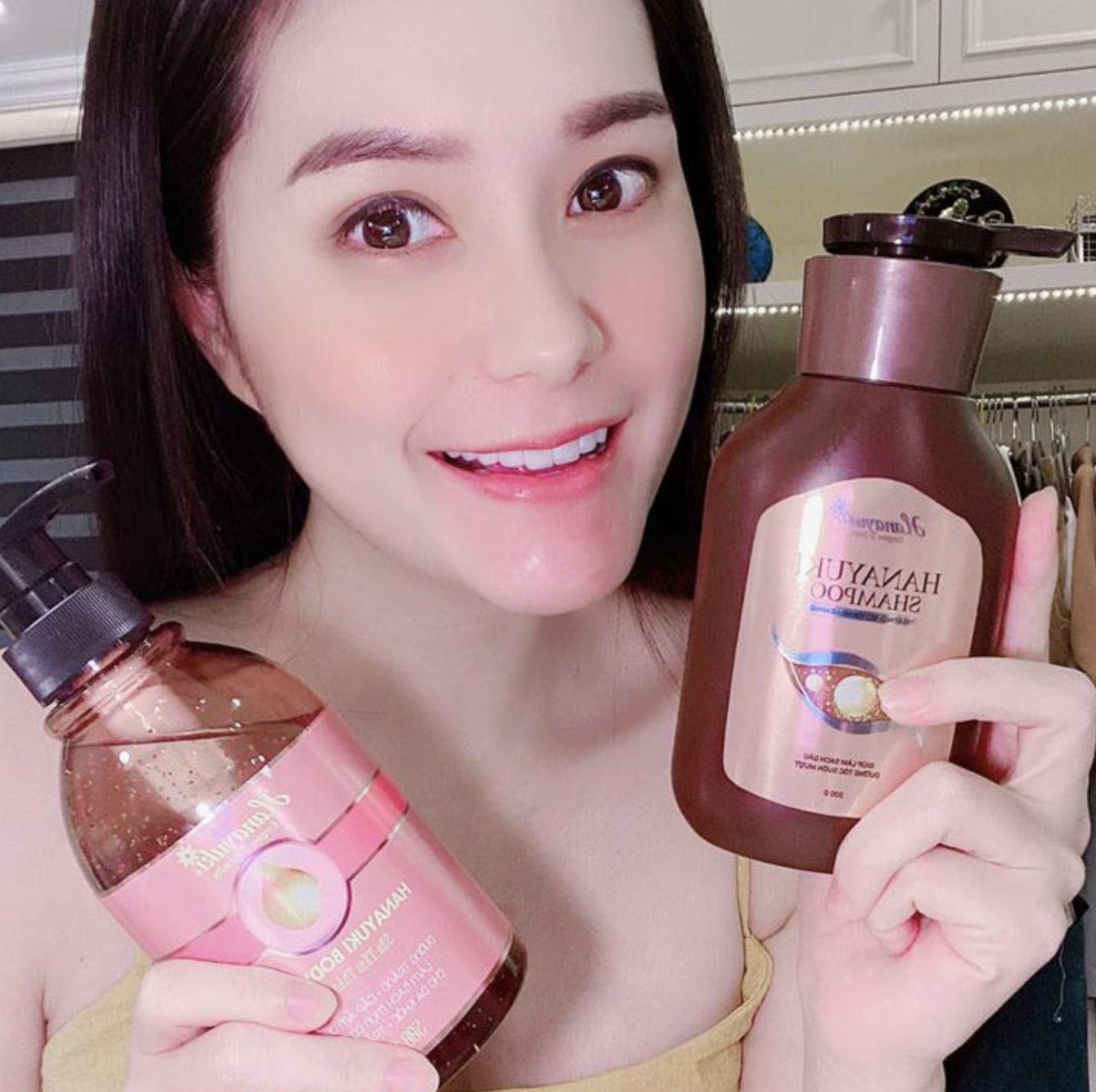 Lo san pham dau goi Hanayuki Shampoo bi Bo Y te buoc thu hoi tieu huy
