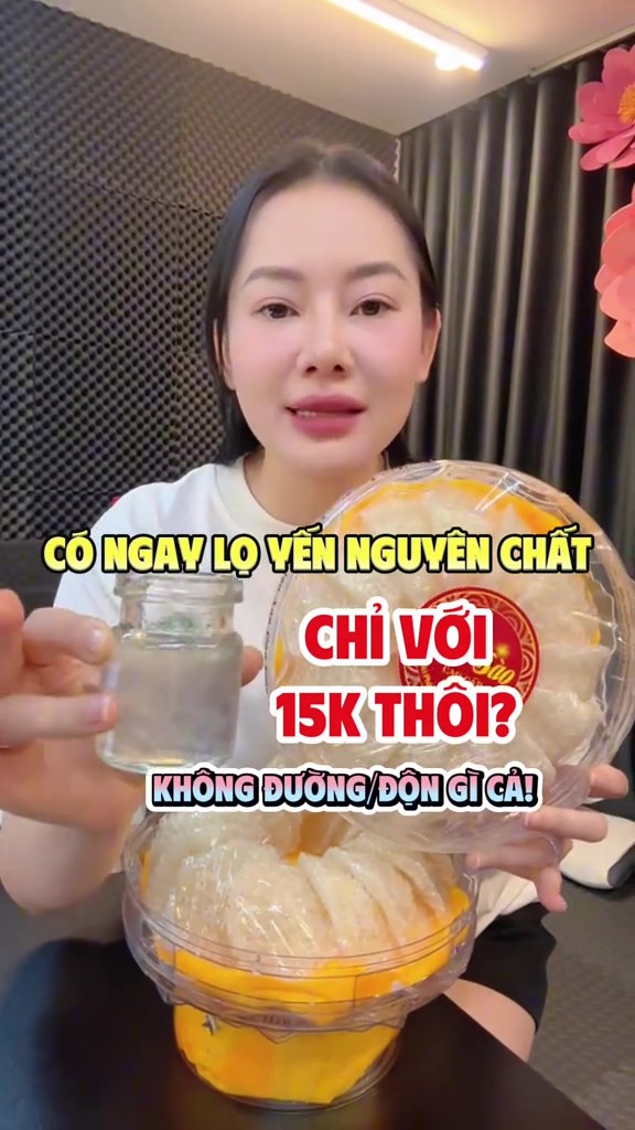 Toàn cảnh vụ yến sào giá rẻ "Quyền Leo Daily": Người bán lên tiếng, ngừng kinh doanh vì bị "toxic" 3 Một clip khác, Leo khẳng định chỉ cần 15k là có ngay hũ yến tự chưng cho con (Ảnh chụp màn hình)