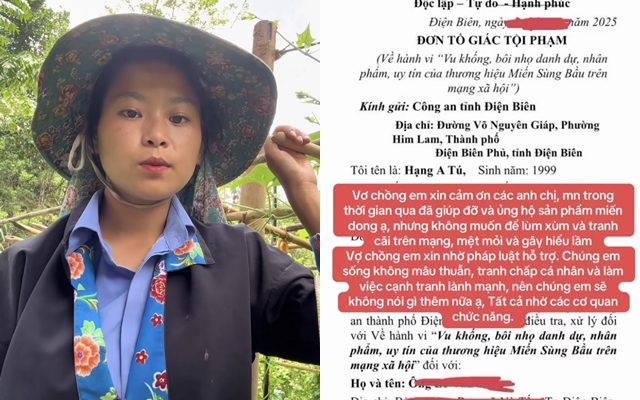 Sùng Bầu từng đăng tải clip đính chính, đơn tố cáo.