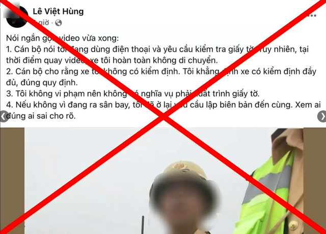 Video do Le Viet Hung tu quay va chia se len mang xa hoi. Anh chup man hinh