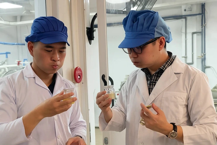 Bac Si Cung cho biet tung den nha may de tim hieu ve san pham yen sao nay. 45666