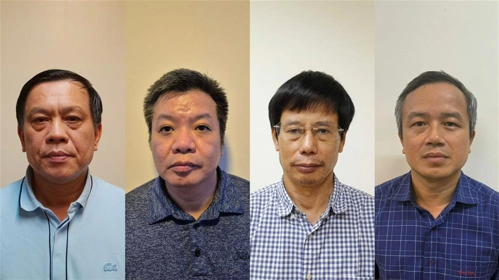 Cac bi can tu trai sang phai Nguyen Ba Hoan Tong Hai Nam Nguyen Gia Liem Pham Viet Huong. 34566