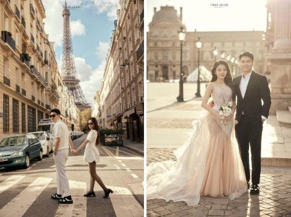 Cap doi co bo anh cuoi lang man duoc chup tai Paris. 4566567