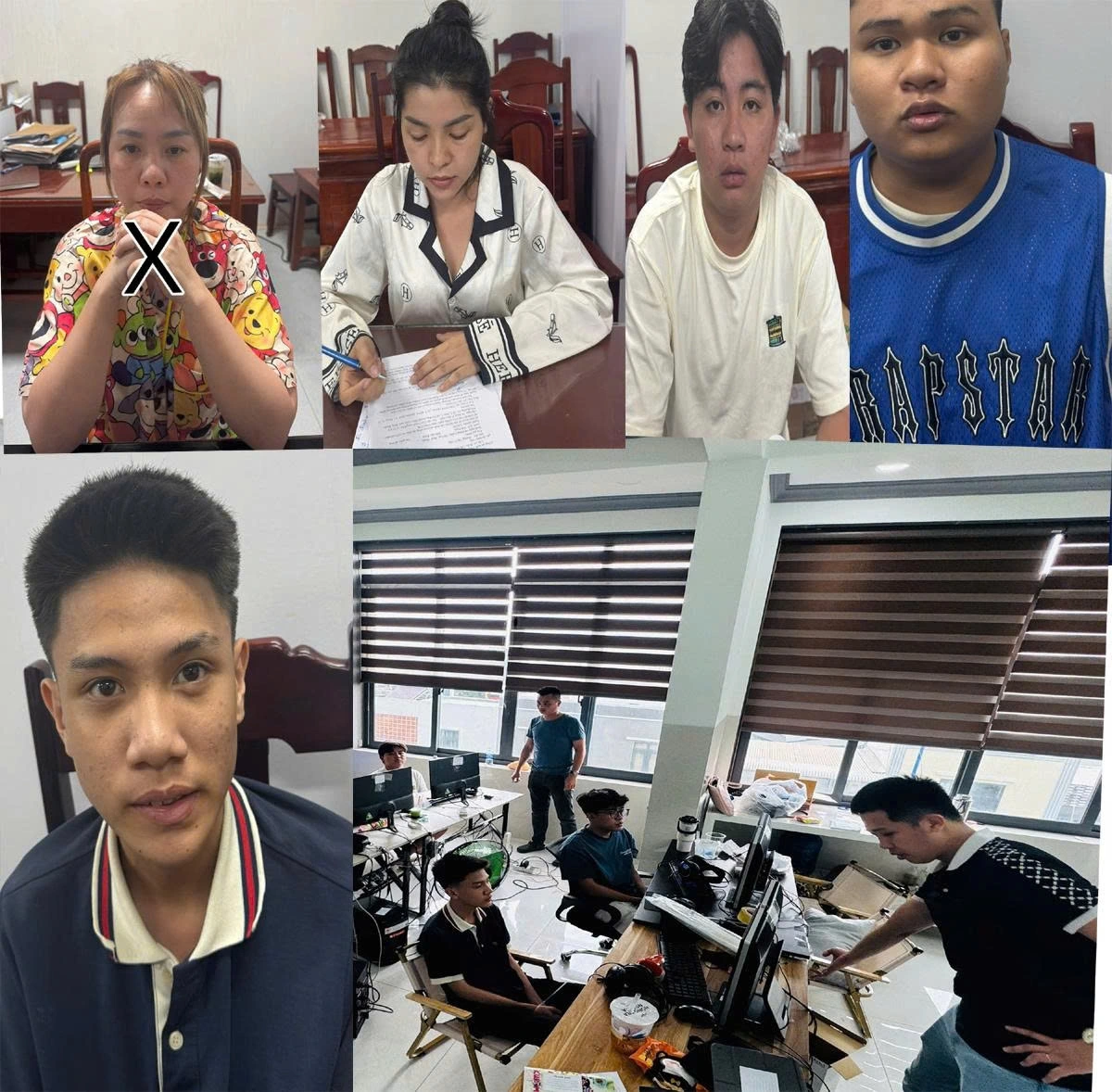 Doi tuong Nguyen Thi Hong Nhung X va cac doi tuong trong o nhom lua dao bi bat giu. 45656