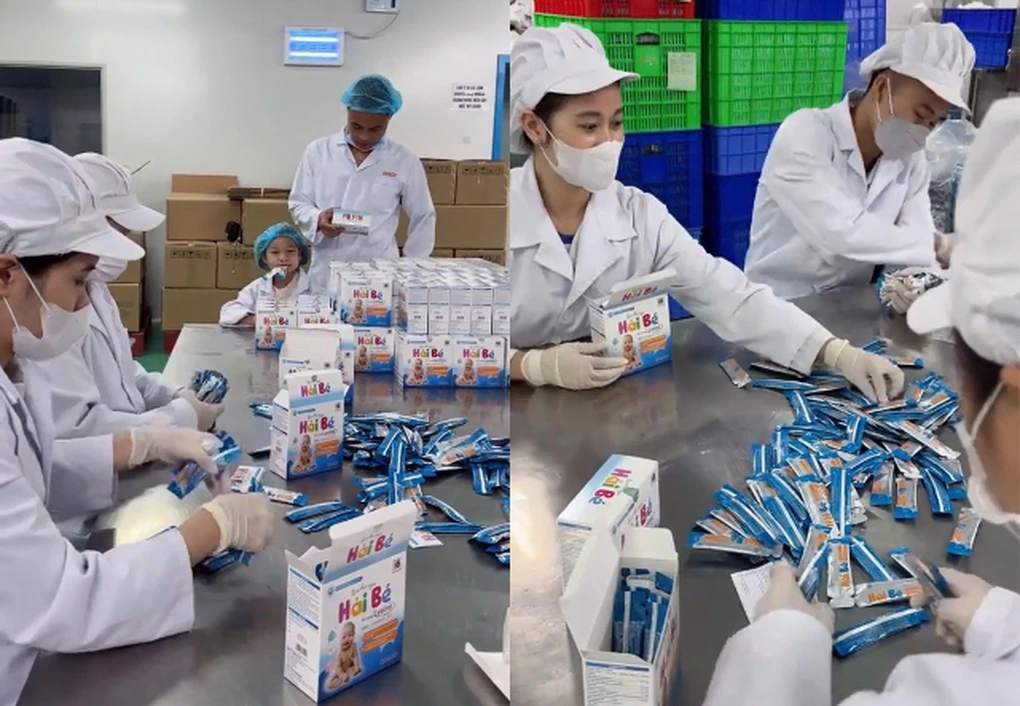 Thu hồi toàn bộ sản phẩm Siro ăn ngon Hải Bé sau khi TikToker Hải Sen bị khởi tố 2 Trong một video quay tại nhà máy sản xuất "siro ăn ngon Hải Bé", Lê Văn Hải khẳng định Công ty cổ phần BIGFA là đơn vị sản xuất sản phẩm này (Ảnh: Chụp màn hình).